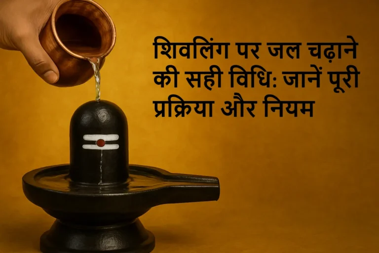 शिवलिंग पर जल चढ़ाने की सही विधि: जानें पूरी प्रक्रिया और नियम